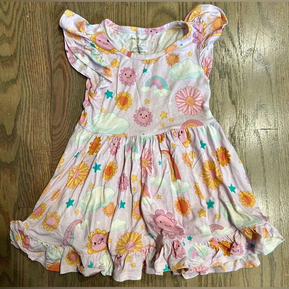 Posh Peanut Ruffle Tank Dress